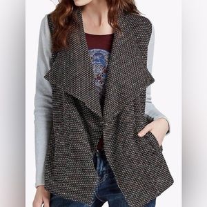 Lucky Brand 🍀 Open Face Knit Cardigan Sweater